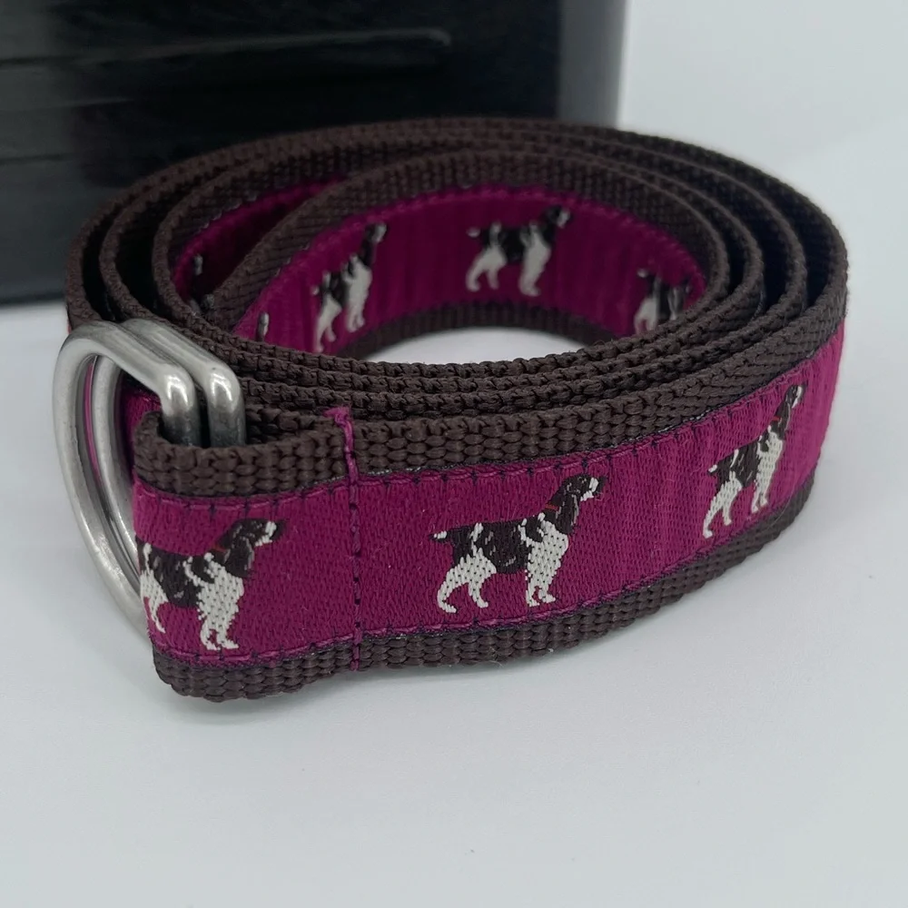 ⭐️LL Bean Purple Dog Belt women’s M/L